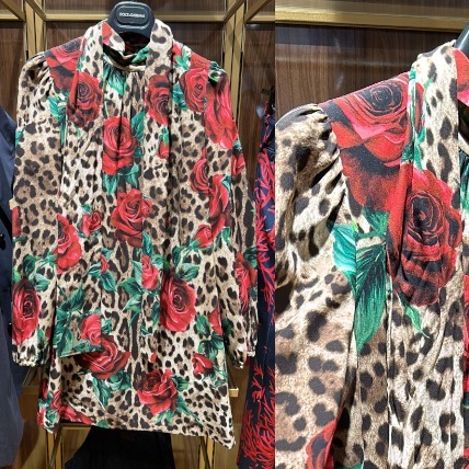 Dolce & Gabbana ローズ レオパード柄 スーツ