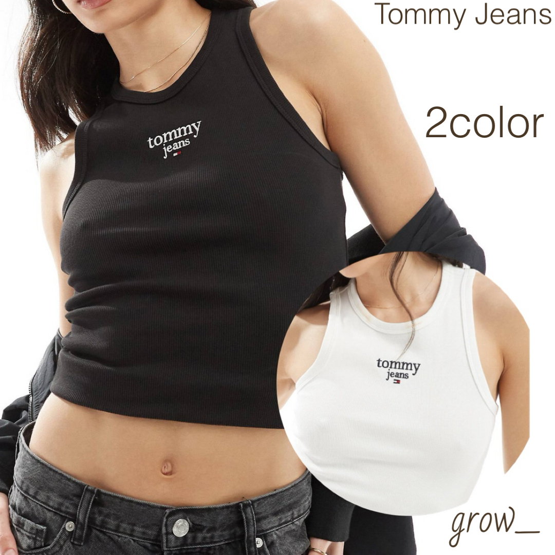 Tommy Jeans エッセンシャル ロゴ タンク トップ 送関込 (Tommy