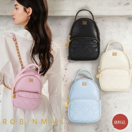 【ROBINMAY】PUレザーリュック(d113) / 送料関税込 フェイクレザー ROBINMAY(ロビンメイ) バックパック・リュック