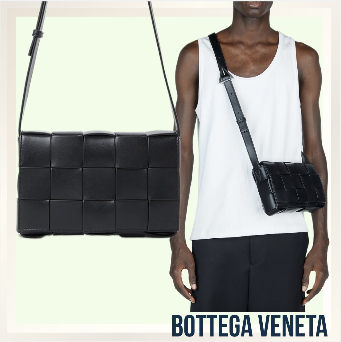 定番のアイテム☆Bottega Veneta☆カセットクロスボディバッグ