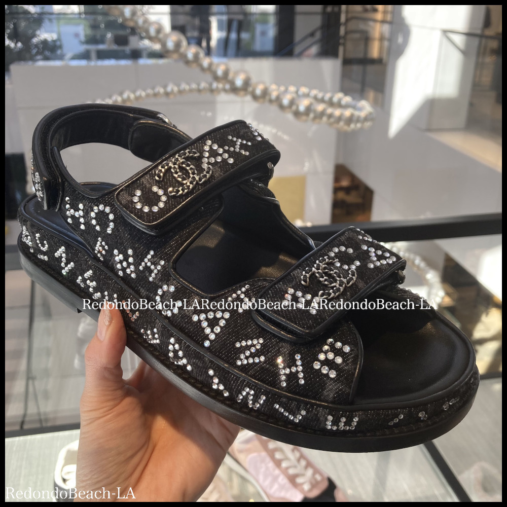 【誰よりも上級の輝きを】CHANEL★サンダル★ダブルCCマーク付き