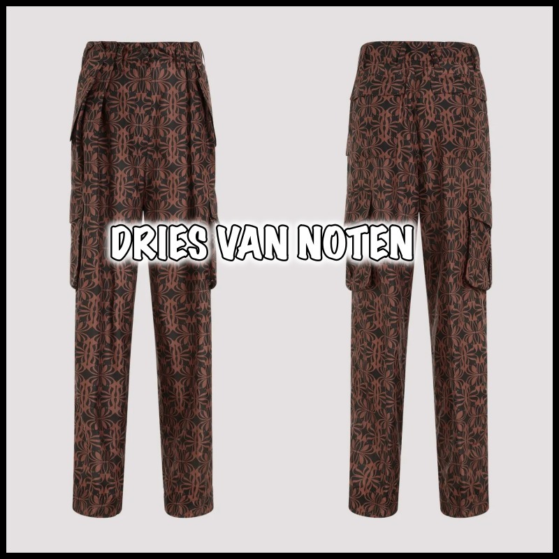 【大人気】DRIES VAN NOTEN ポルカーブラックシルクパンツ