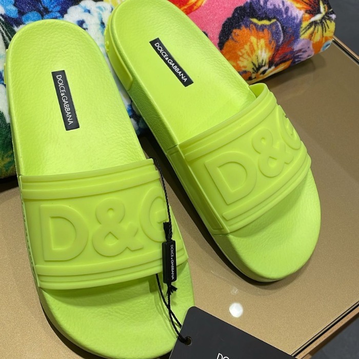 希少 DOLCE&GABBANA ドルガバ DG フラット サンダル (Dolce