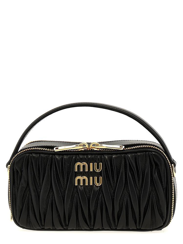 送料関税込★MIU MIU★マトラッセ ナッパレザー バッグ★BLACK