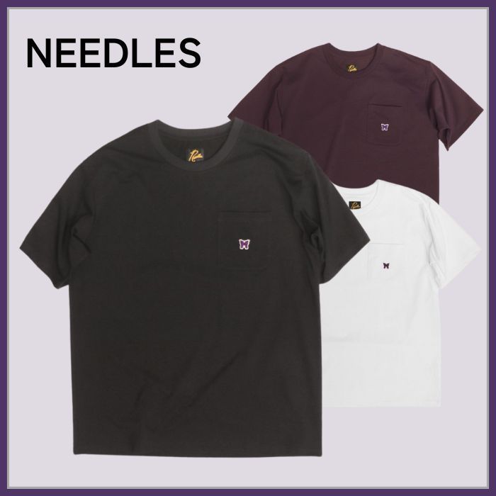 【国内発送☆定番】NEEDLES ポケット クルーネックTシャツ