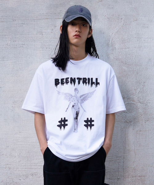 BEENTRILL■Horror Drippy Nirvana OverFit T-Shirt■送料込 BEENTRILL□Horror Drippy Nirvana OverFit T-Shirt□送料込