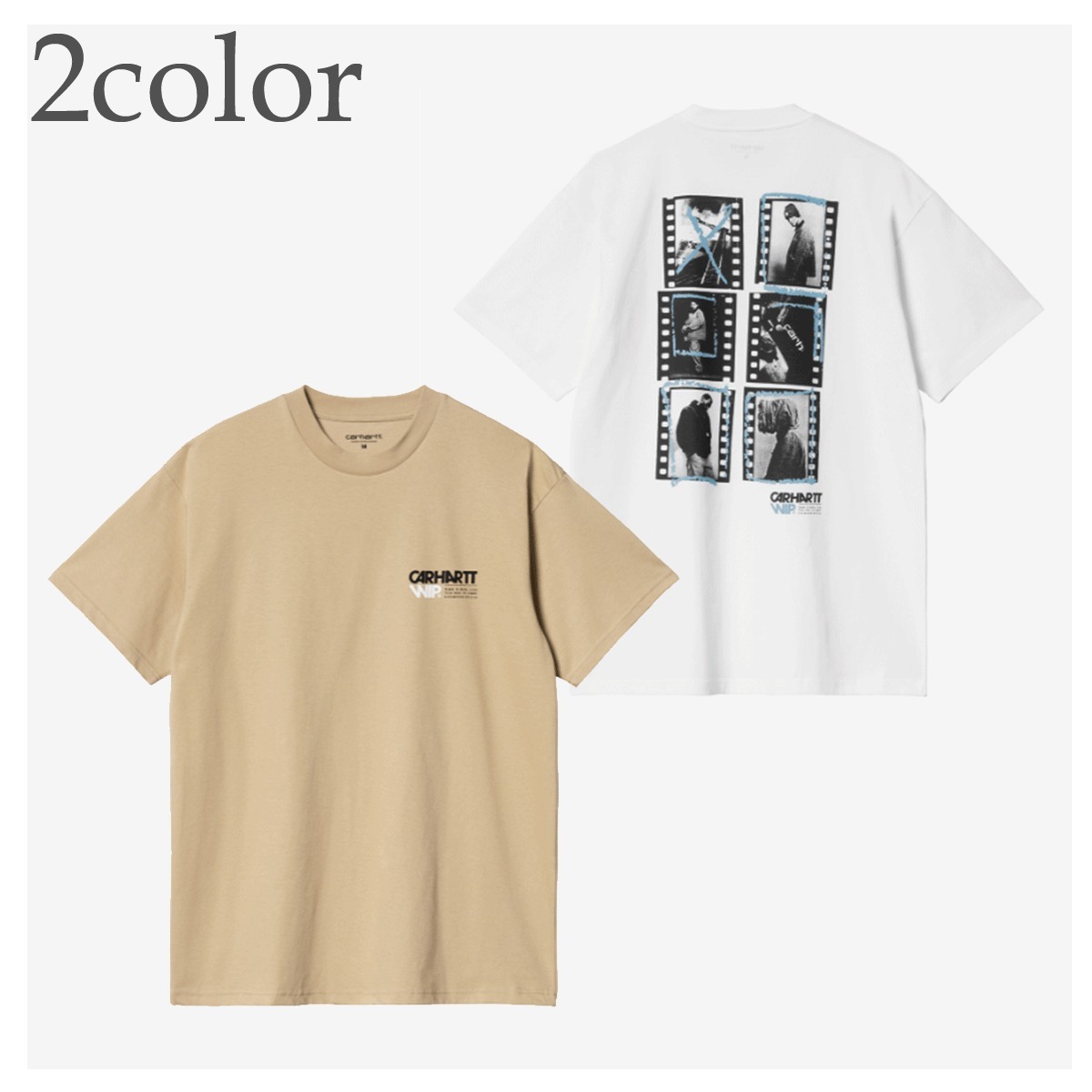 Tシャツ・カットソー CARHARTT S/S CONTACT SHEET T-SHIRT 4NY012