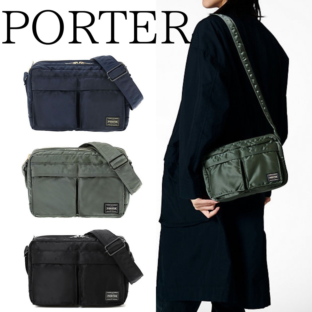 ■PORTER■ポーター TANKER SLING BAG W zip unisex