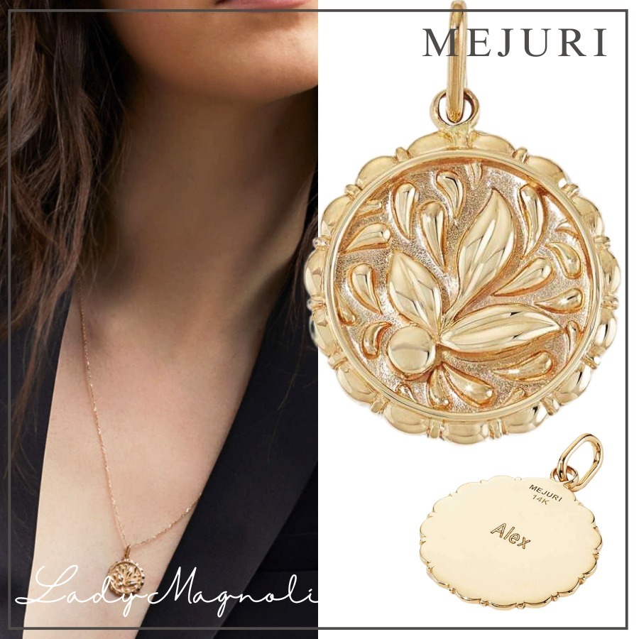 【MEJURI】刻印可能★日本未入荷★テラコインチャームペンダント