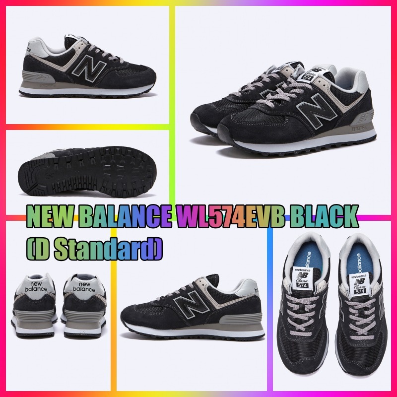 ★ニューバランス★スニーカー★WL574EVB BLACK★D Standard