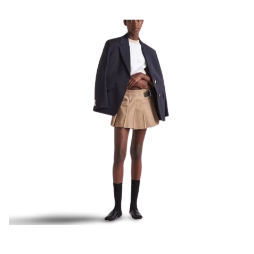 注目の新作♪【PRADA】コットンギャバジンスカート PRADA ギャバジン ミニスカート