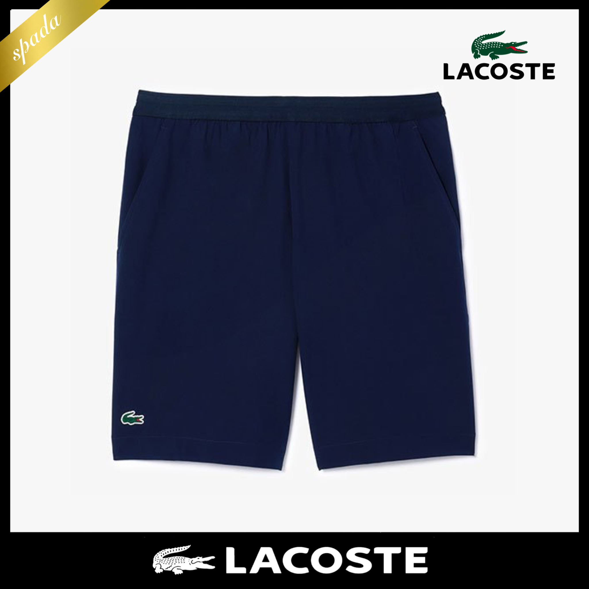 【Lacoste】ロゴ ショートパンツ ネイビー / 送料無料