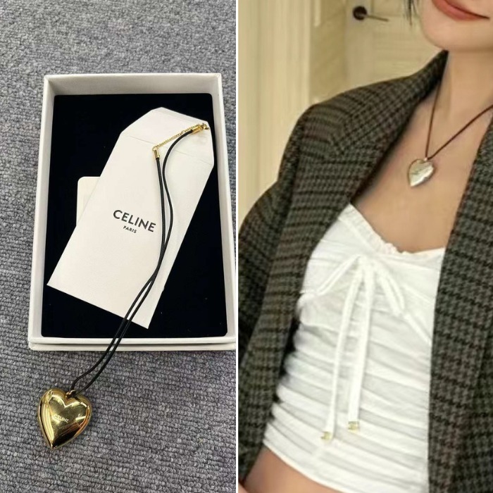 ★Celine★ハート型クール トリオンフ ネックレス