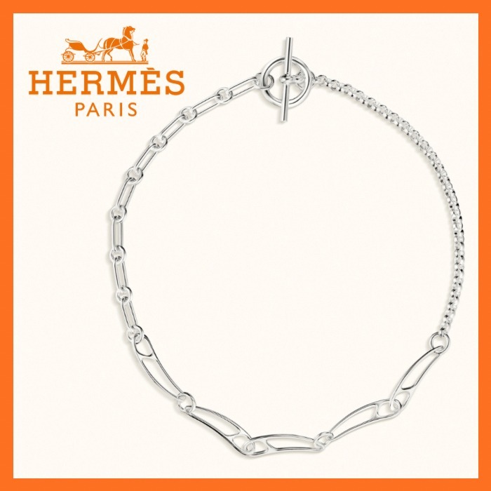 被らないお洒落♪【HERMES】 パンク ネックレス Chaine d'ancre