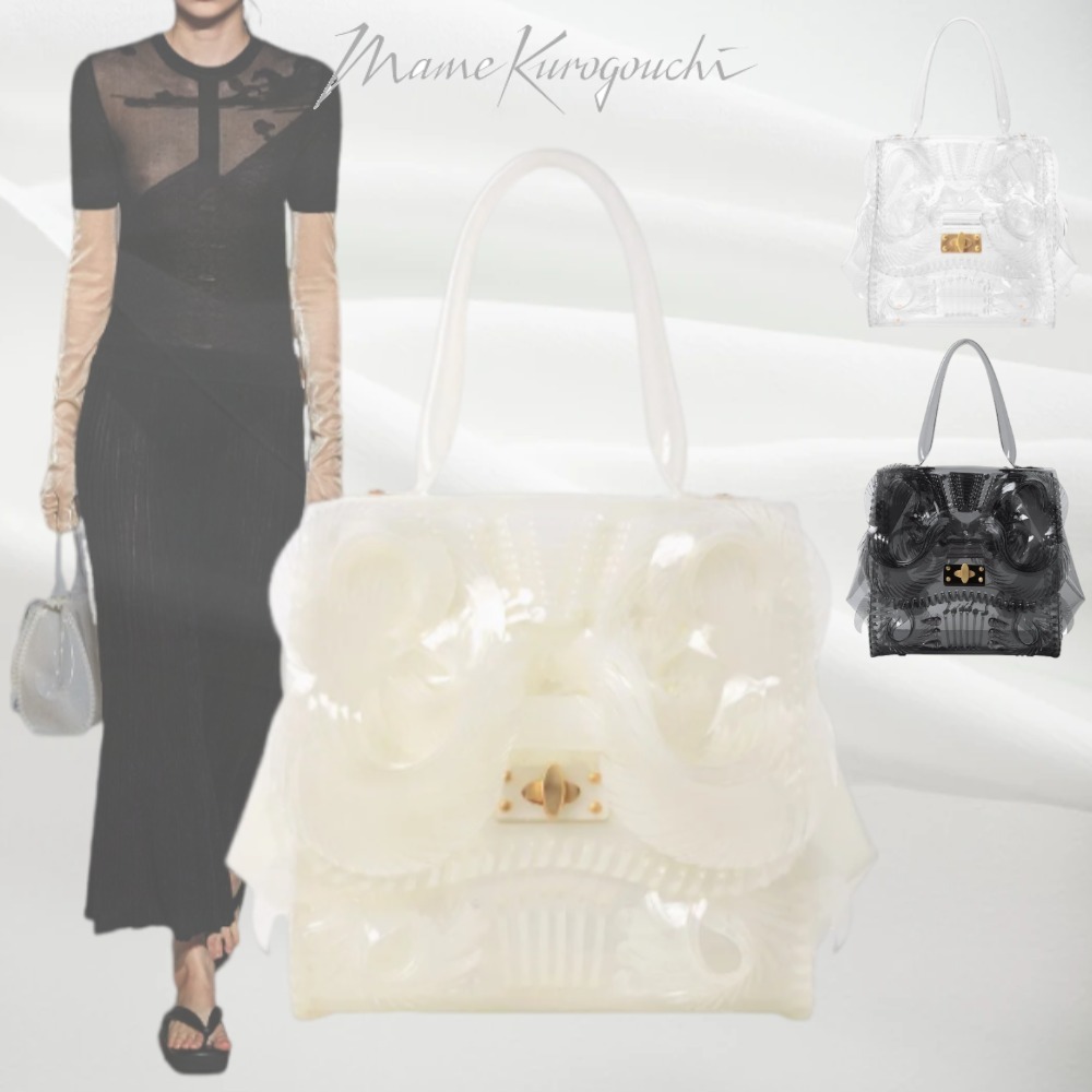【Mame Kurogouchi】Transparent Sculptural Handbag