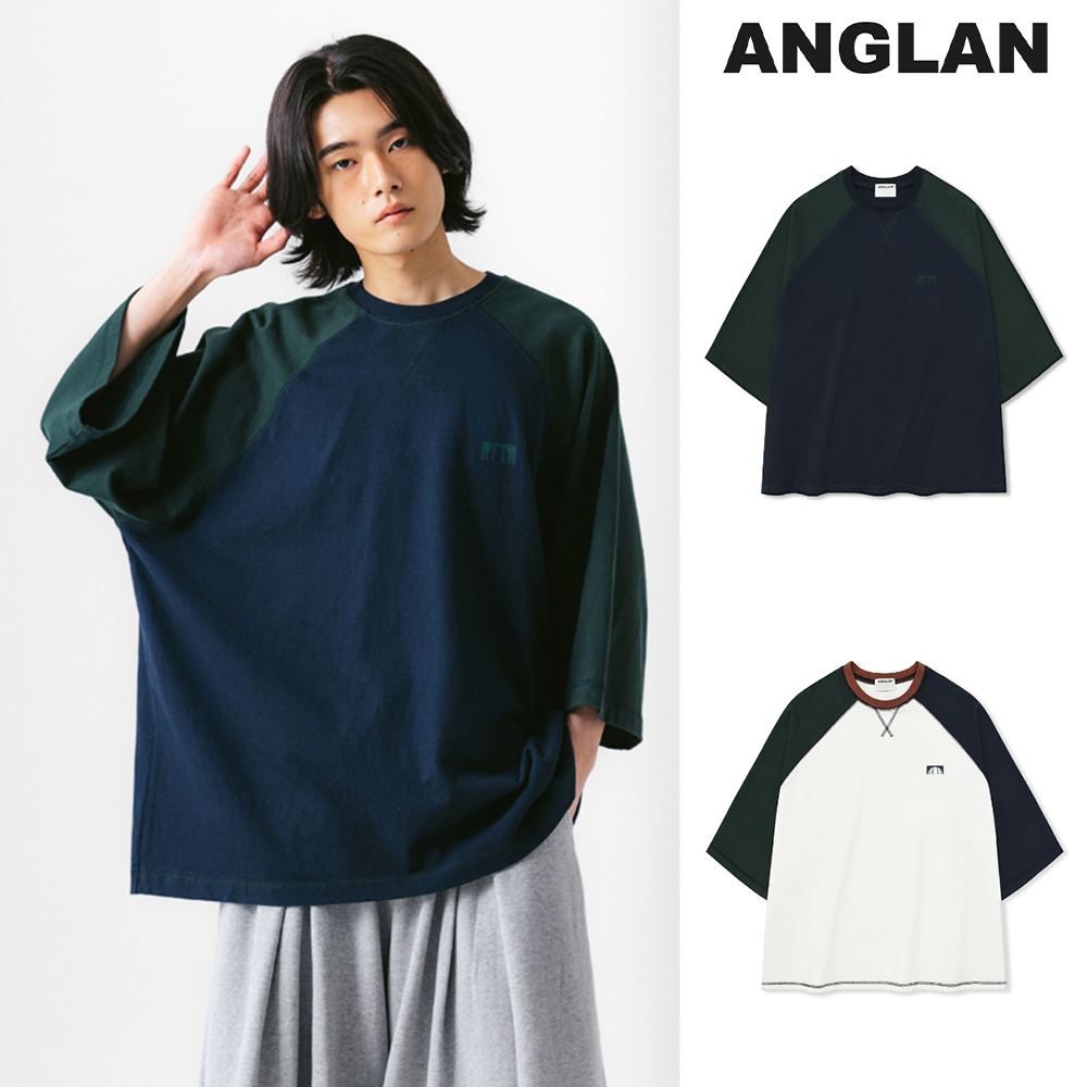 【ANGLAN】24SS★ [AG] Color Block Raglan 7 Sleeve