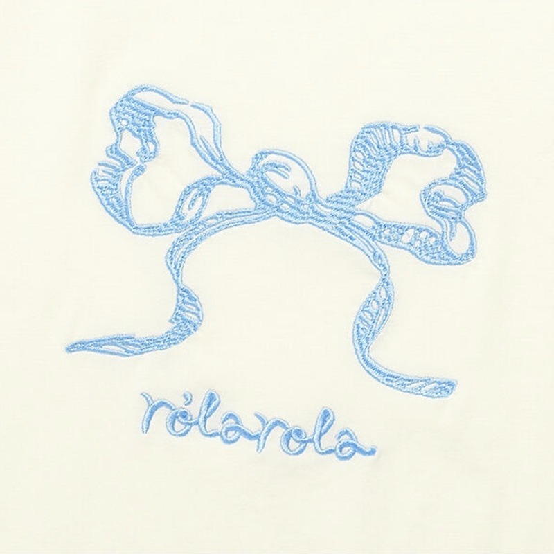 [ROLAROLA] リボンハーフTシャツです -3color
