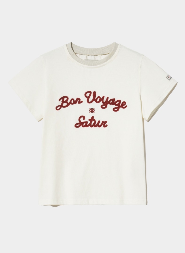 ☆韓国の人気☆【SATUR】☆Satur Logo Voyage T-Shirt.s☆
