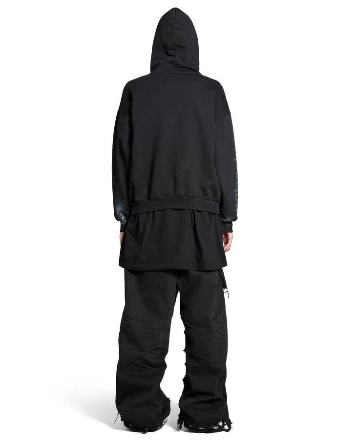 ●送料込●BALENCIAGA●STENCIL TYPE パーカー 中古・古着通販】BALENCIAGA (バレンシアガ) STENCIL TYPE