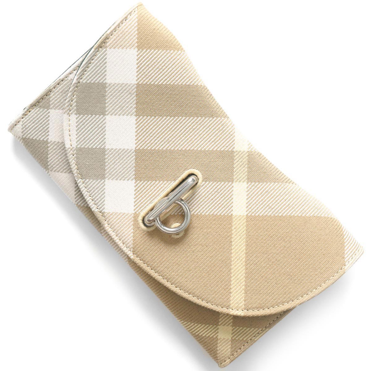 BURBERRY 長財布 フラックス(亜麻色)ベージュ レディース
