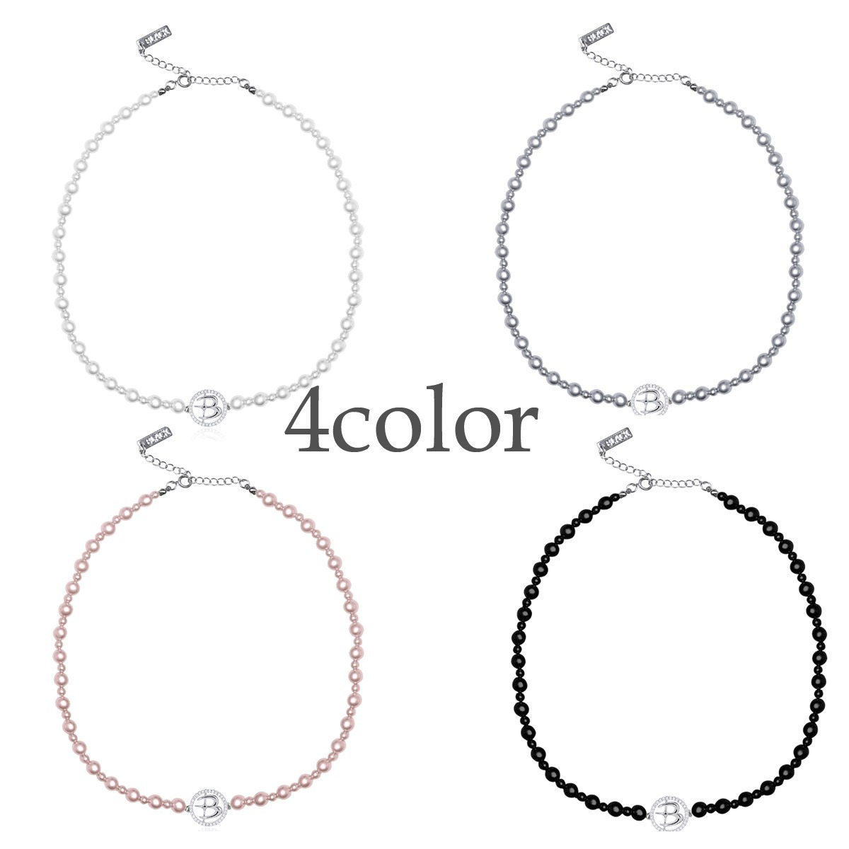 ネックレス・チョーカー BLACKPURPLE Luminary Mignon Necklace 4mm 4BFK550