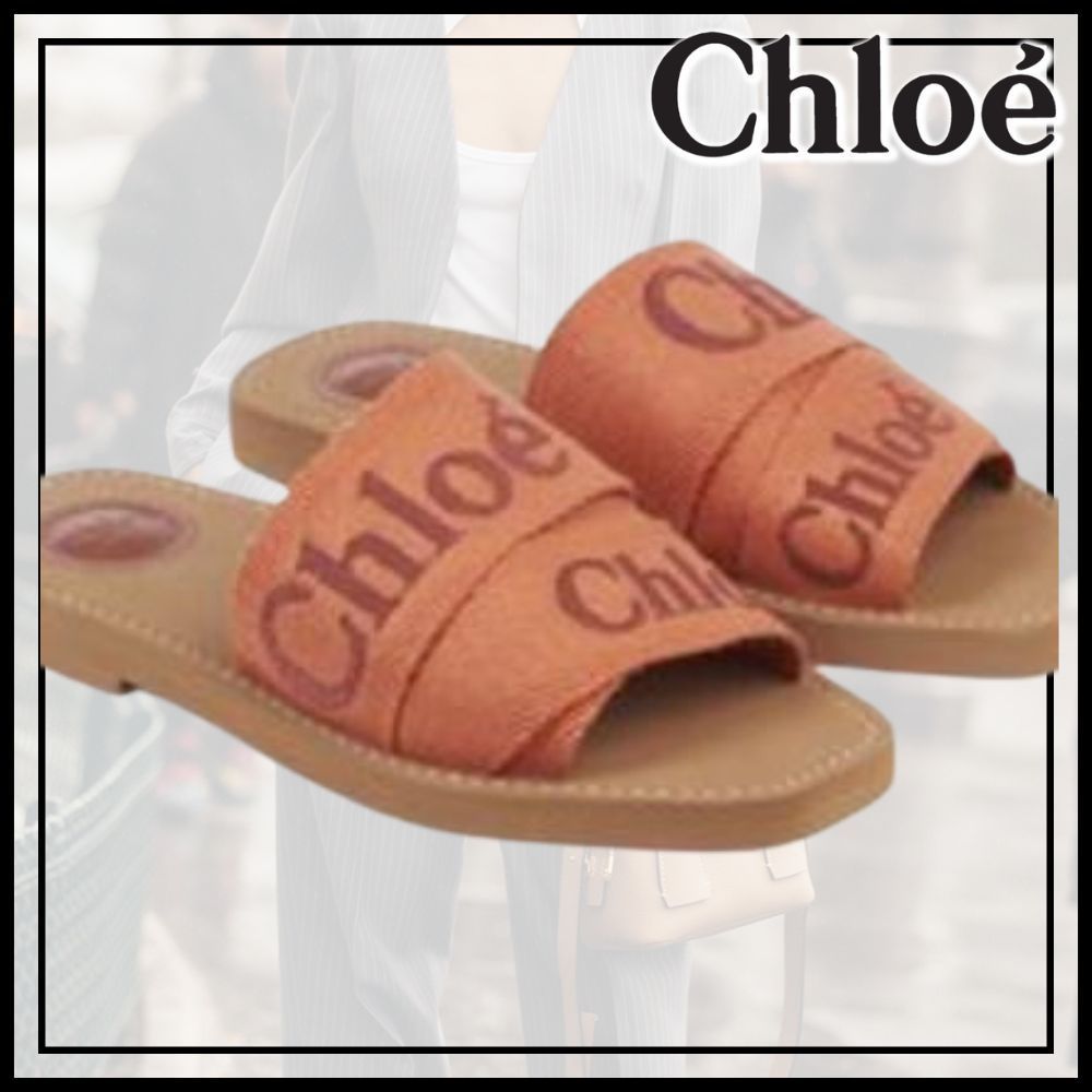 Outlet【Chloe】クロエ☆Woody Orange サボ フラットサンダル