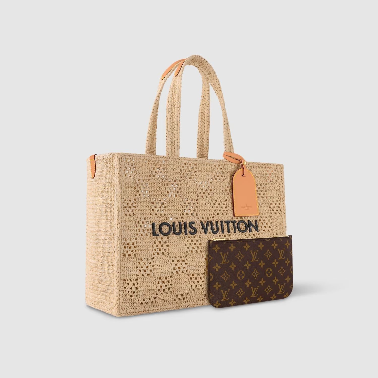 限定》LOUIS VUITTON ラフィア・ショッパーバッグ MM (Louis