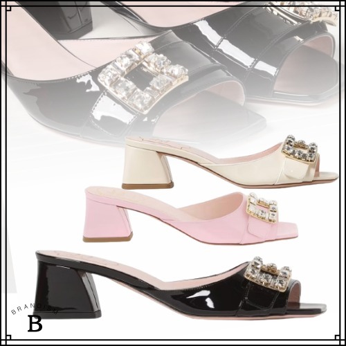 Roger Vivier バックル オープントゥ サンダル