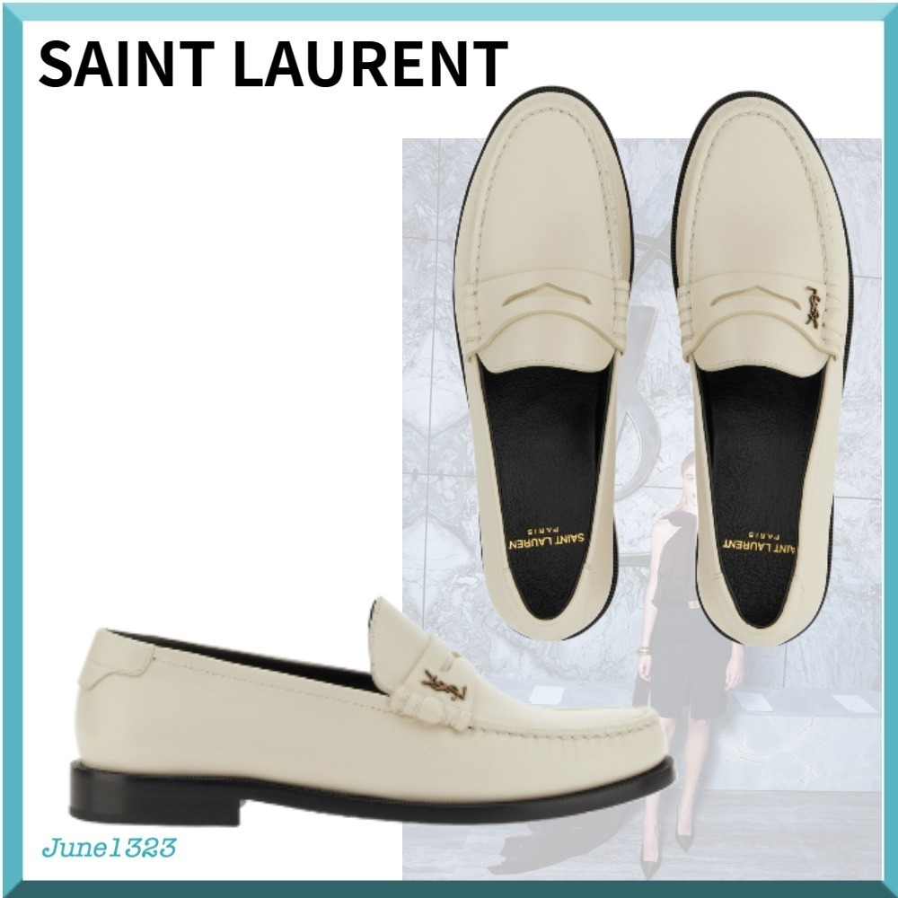 国内配送【SAINT LAURENT】ルローファー スムースレザー