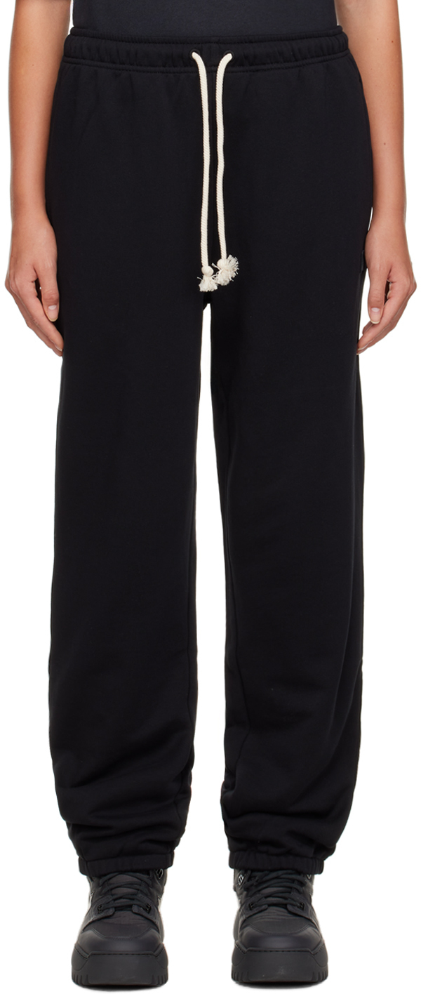 【関税込み】Acne Studios ブラック ロゴパッチ ラウンジパンツ