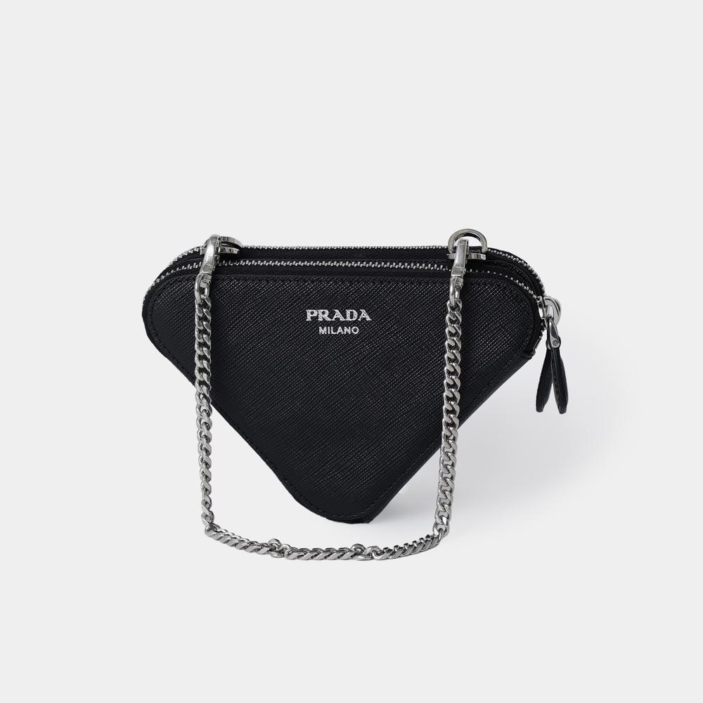 PRADA 新作 ショルダーバッグ 黒 Saffiano leather mini pouch Prada Saffiano Leather Mini-Pouch | Saks Fifth Avenue