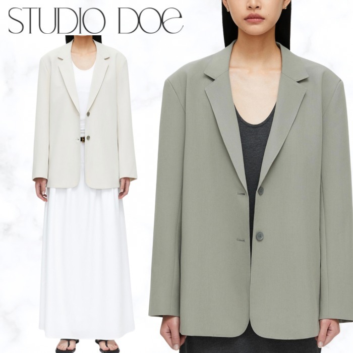 台湾発【STUDIO DOE】防シワスリムフィットウエスタンジャケット