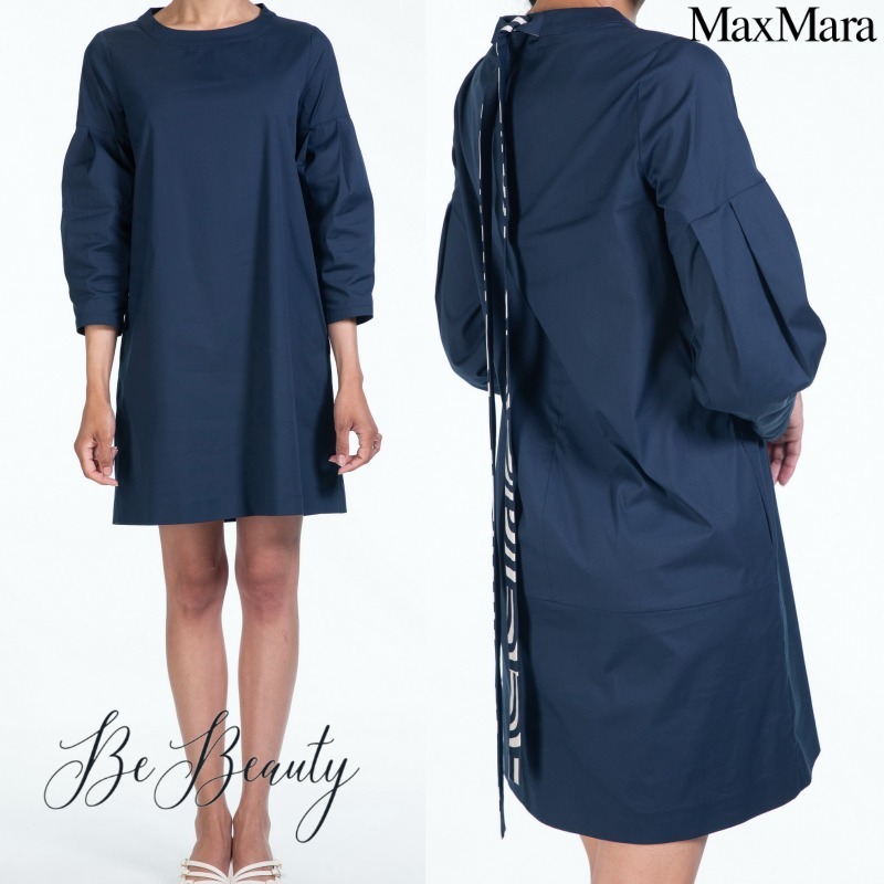 【S’MAXMARA】関税込★モイラ★コットン素材ワンピース ☆'S Max Mara☆アブストラクトプリント コットン ドレス♪♪ (S