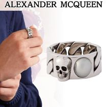 ALEXANDER MCQUEEN*クールな雰囲気*スカルバーニッシュド リング