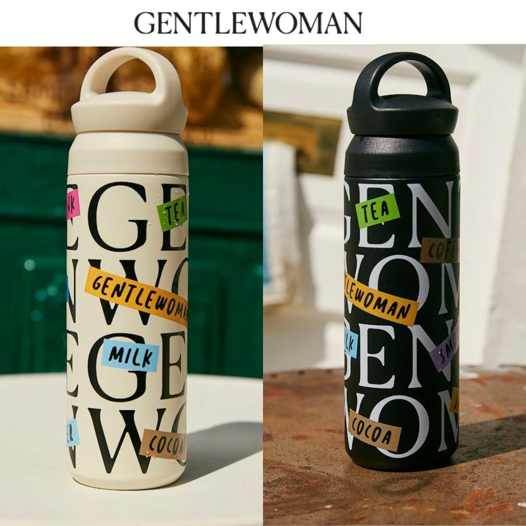 【GENTLEWOMAN 】ステンレスタンブラー ロゴ スタバ タンブラー ステンレス ブラック マイタンブラー 水筒