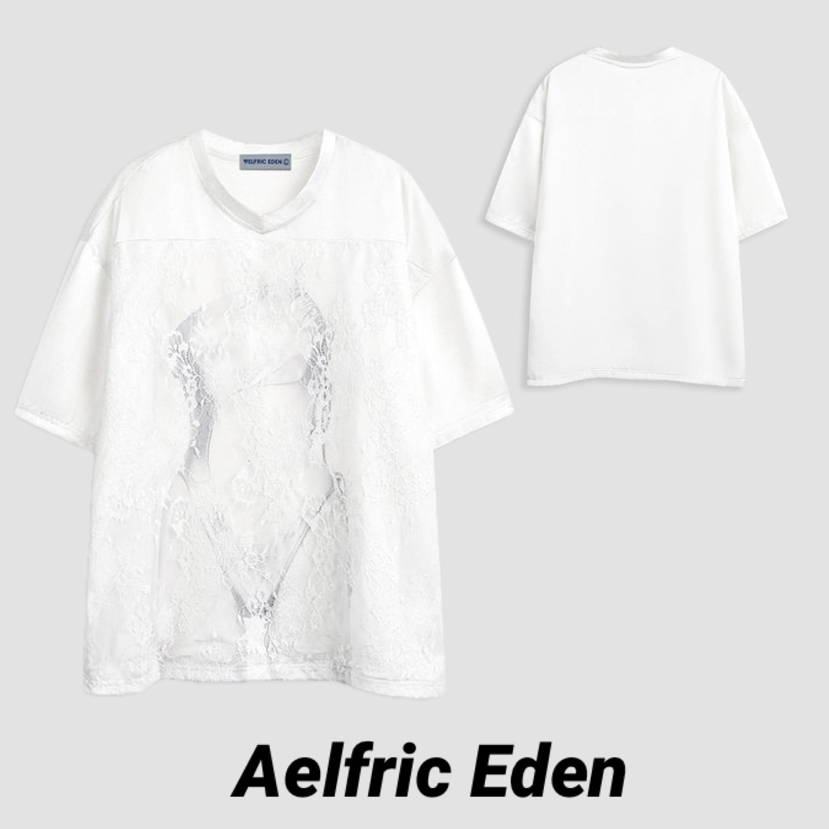 ◆Aelfric Eden◆レース パッチワーク Tシャツ 送料込