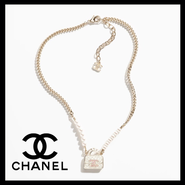 新作♪カワイイ【CHANEL】バッグモチーフ CCマーク ネックレス