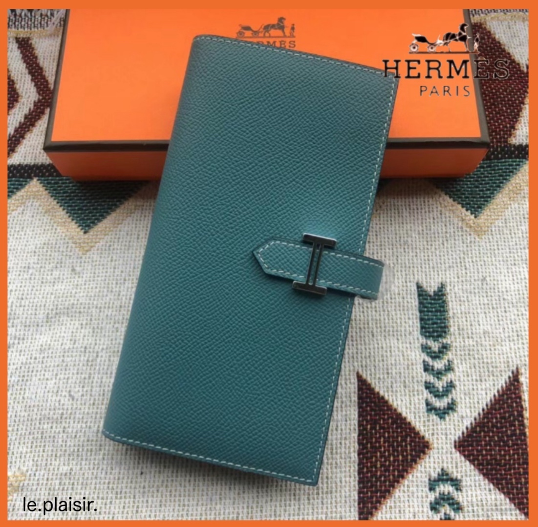 【どのカラーも魅力的♪2色】HERMES ベアン スフレ 長財布