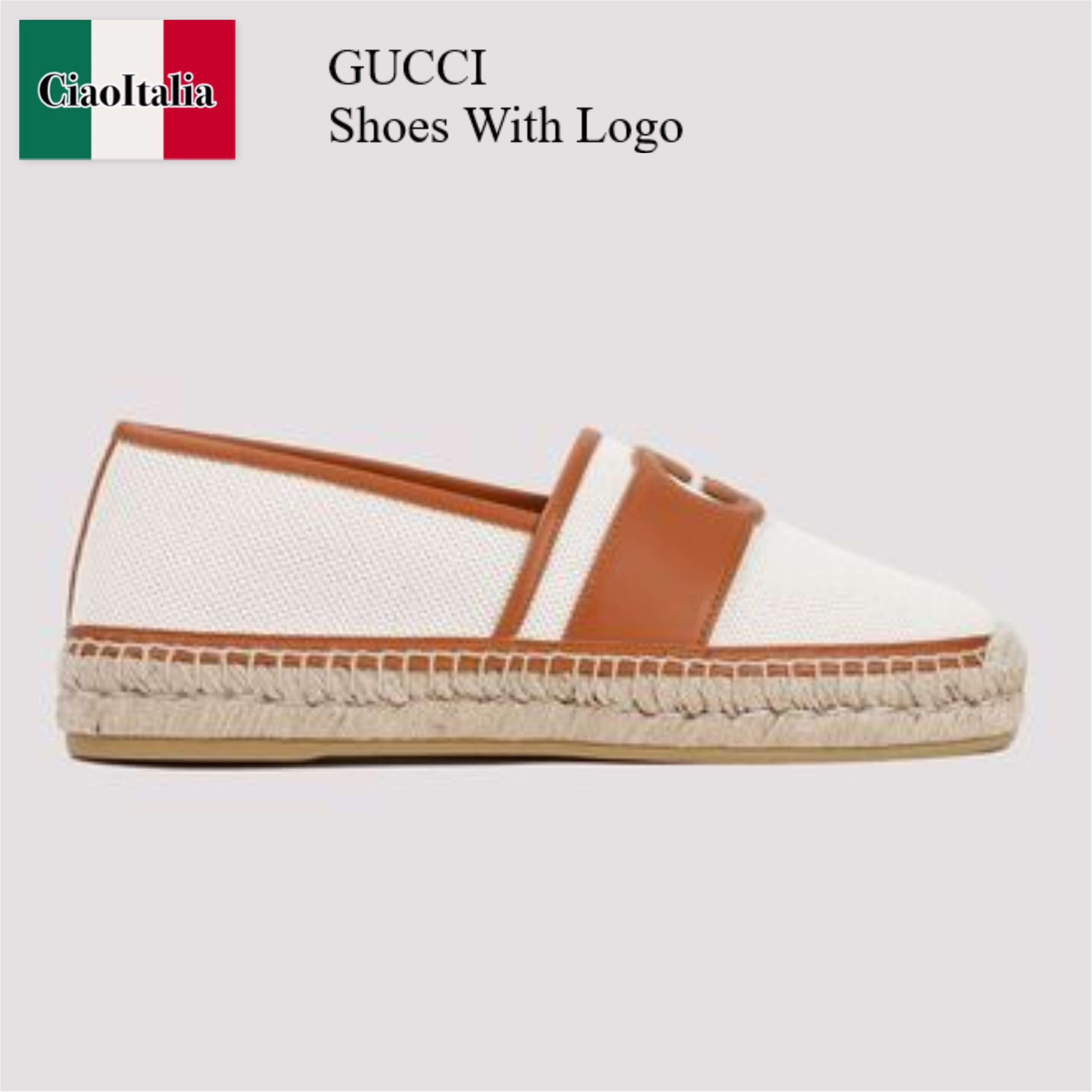 Gucci インターロッキングG メンズ エスパドリーユ