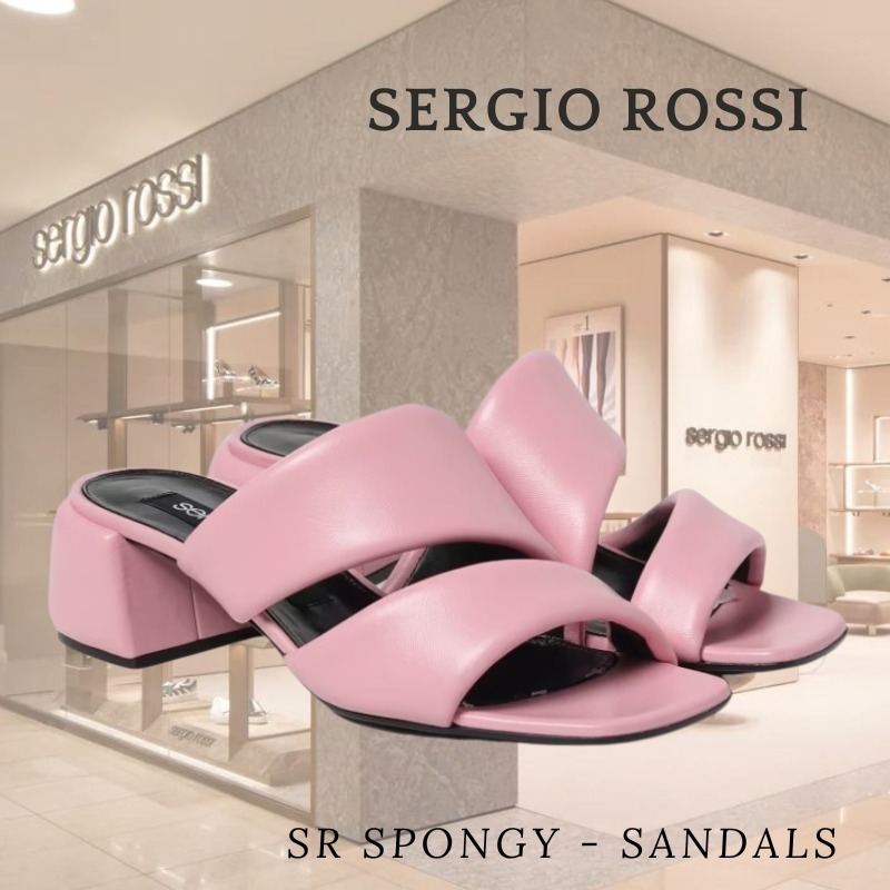 【関税送料込】Sergio Rossi SR SPONGY - SANDALS LIGHT ROSE