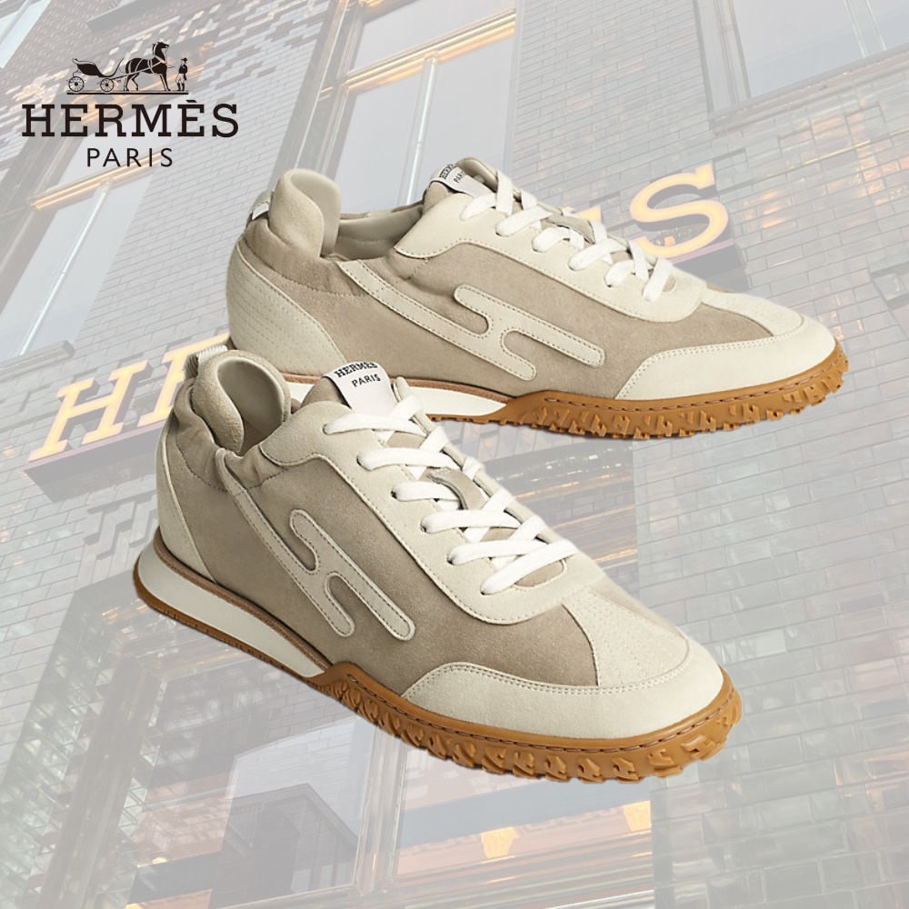 【デザインと落ち着いた色が◎】HERMES スニーカー≪ジェット≫