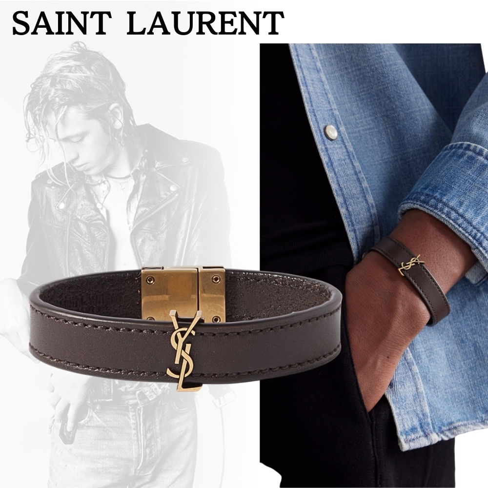 SAINT LAURENT*クールで快適*カサンドレ ロゴ装飾 ブレスレット
