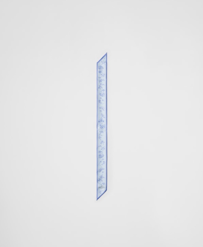 《送料無料》 PRADA Silk-twill printed tape