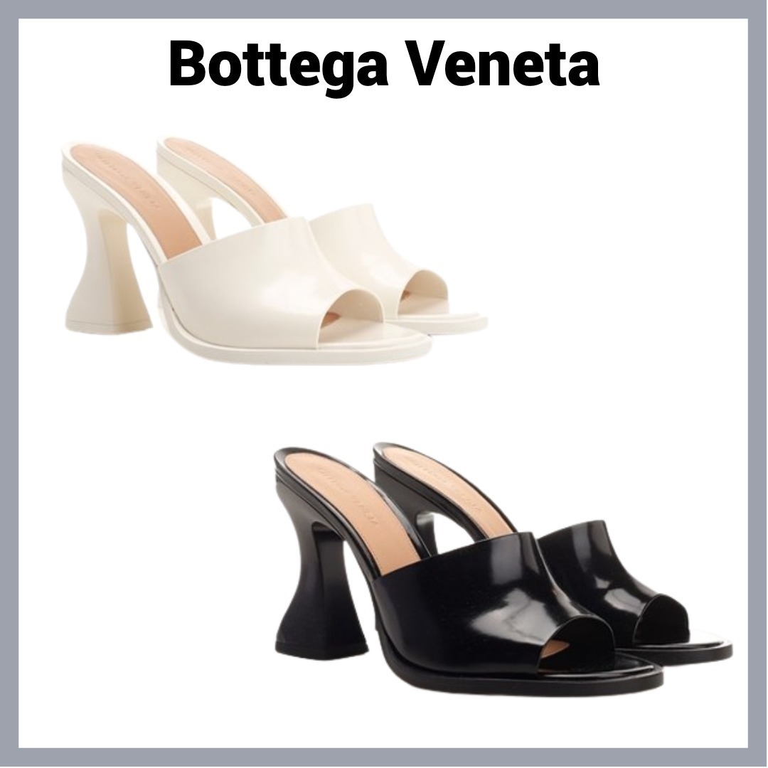 【Bottega Veneta】チャチャ ミュール（ホワイト＆ブラック）