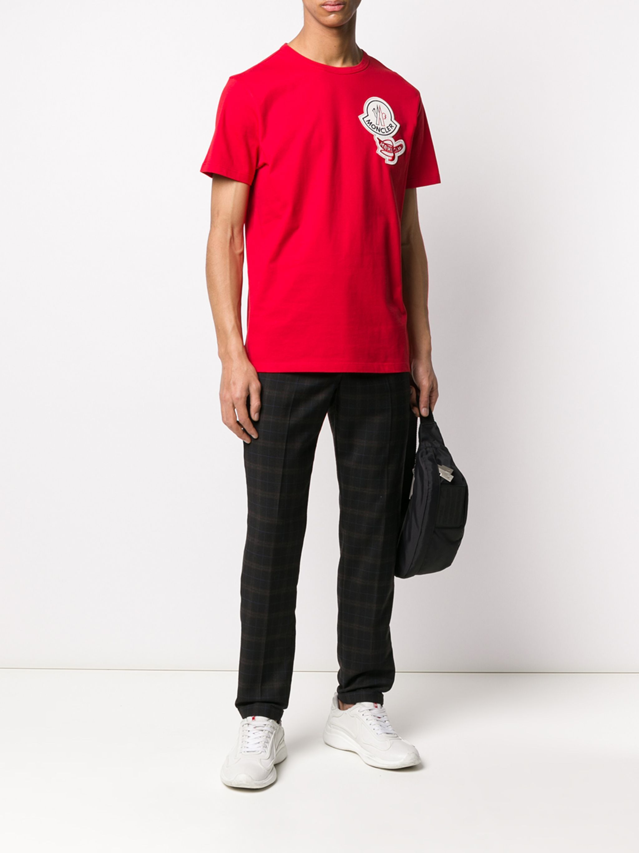 MONCLER (モンクレール) BIGマークプリント クルーネック 半袖 T
