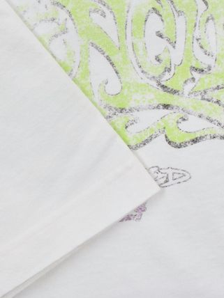 《BALENCIAGA》 764235 TPVM8 9163 グラフィック ロゴ Tシャツ