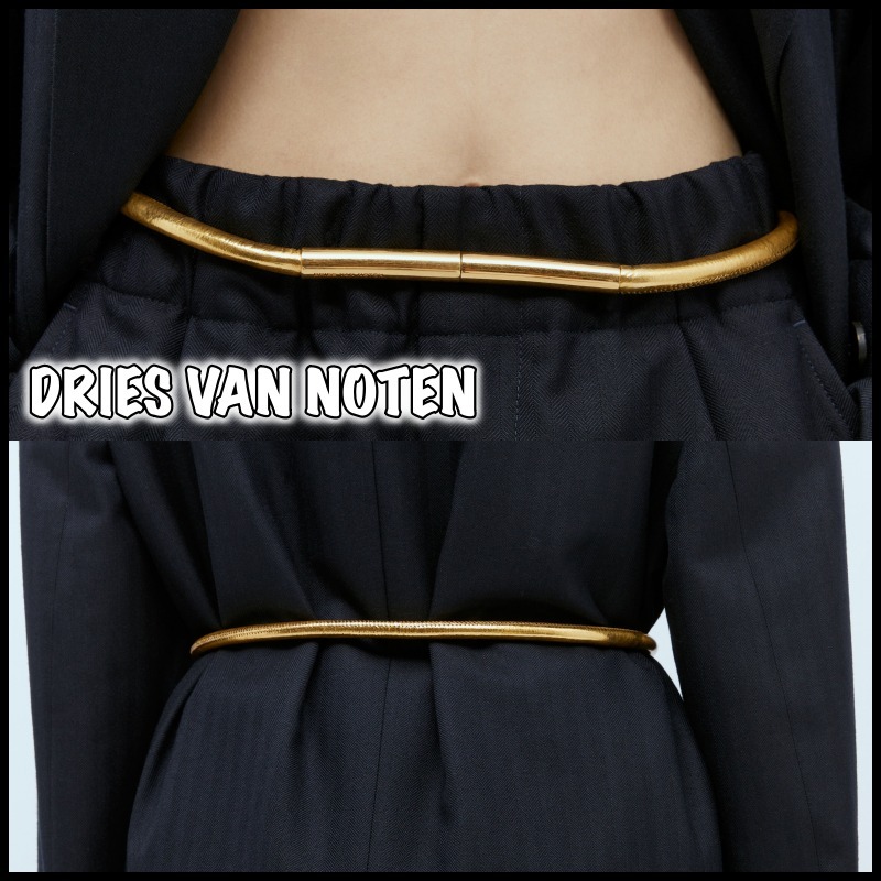 【大人気】DRIES VAN NOTEN 刻印入りレザーベルト
