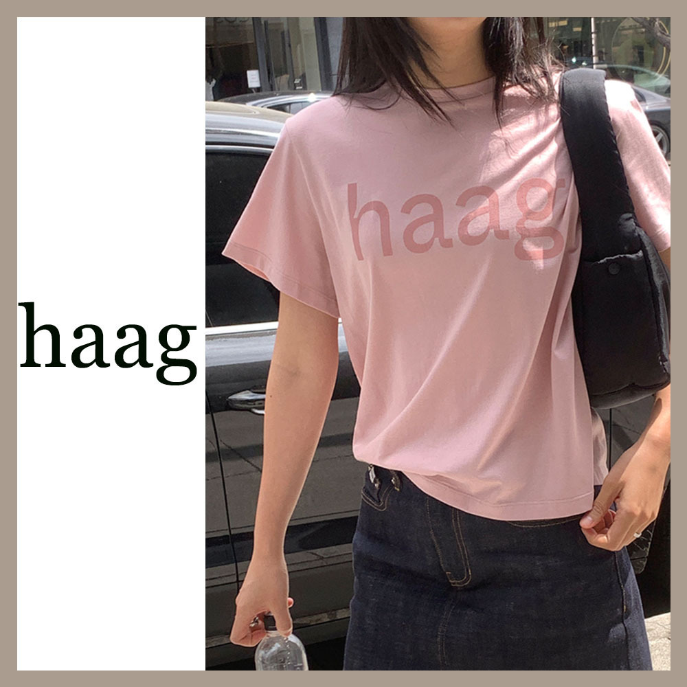 【haag】a birthday t-sh (nudie pink)☆韓国☆24SS☆Tシャツ