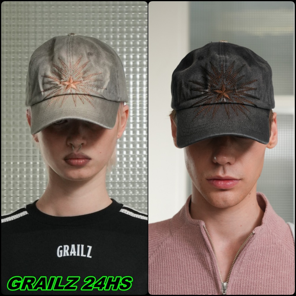 【Grailz】24HS GLARE WASHED CAP