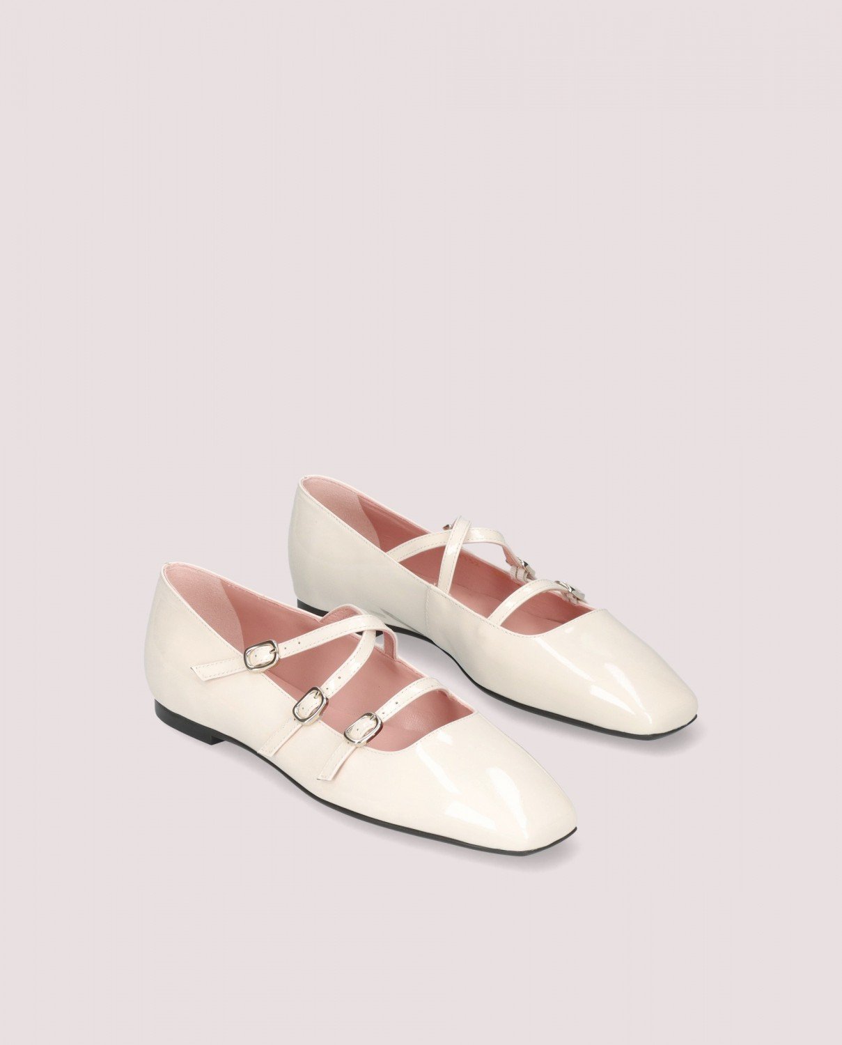 Pretty Ballerinas☆スクエアトゥークロスストラップバレリーナ